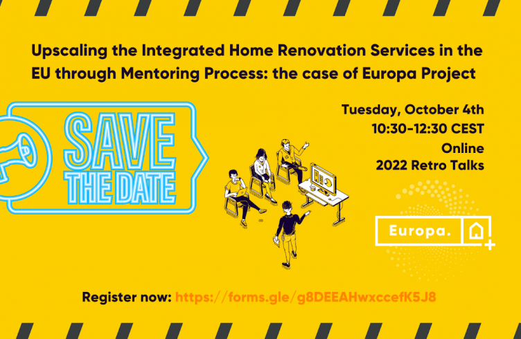 Upscale the Renovation Wave through the learnings and best practices of the EUROPA project – workshop