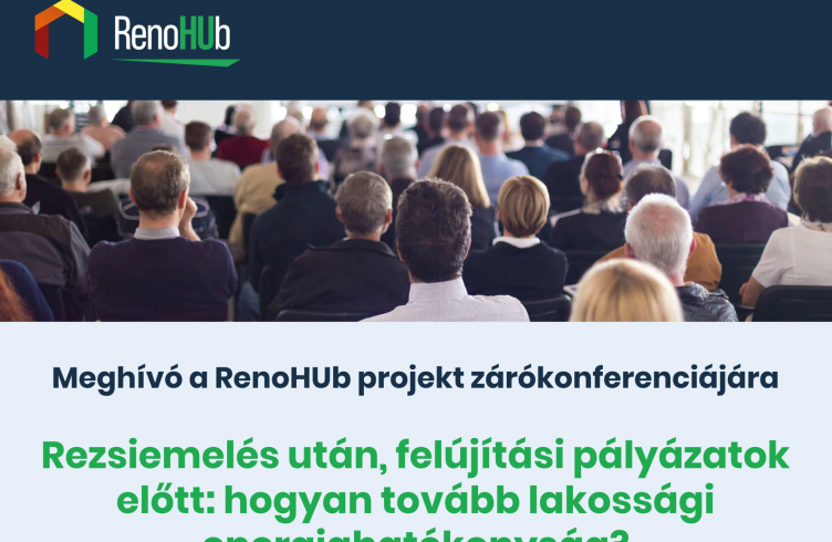 RenoHUb zárókonferencia – regisztráció és program